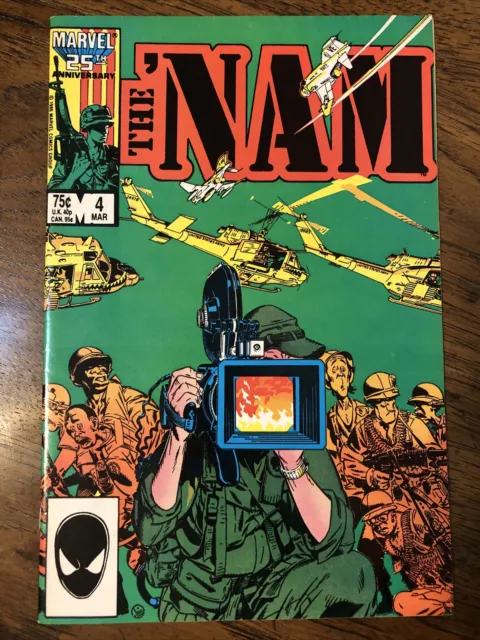 The Nam # 4 1987 Marvel War Comic Doug Murray Vg/F (Thank You Vets!)