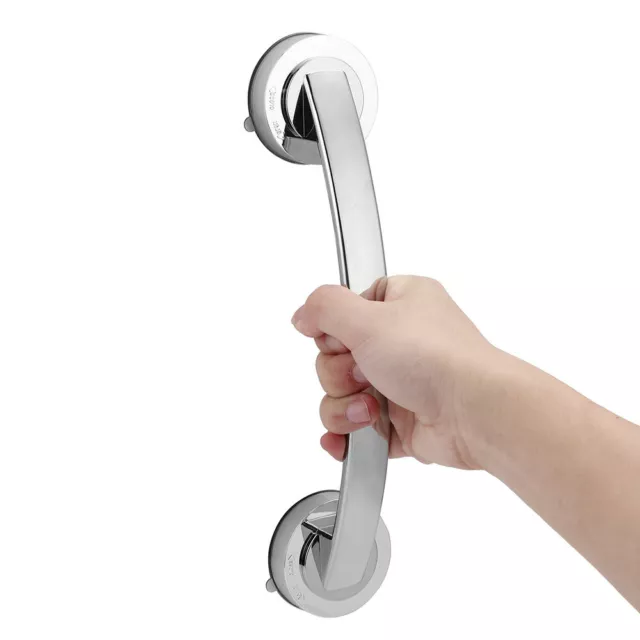 Bath Safety Handle Suction Cup Handrail Grab Bathroom Grip Tub Shower Bar Rail