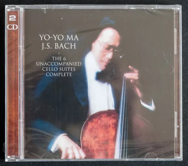 Doppel-CD: Yo-Yo Ma • J.S.Bach 6 Cello-Suiten, komplett, BWV 1007-12 • Klassik