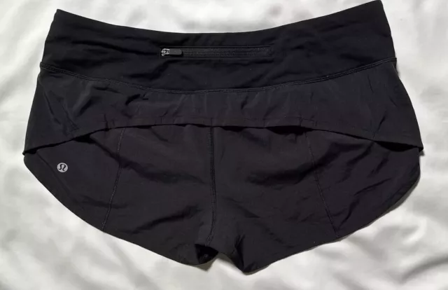 EUC🌟Lululemon Speed Up Short *2.5" Size 8 Black Lined