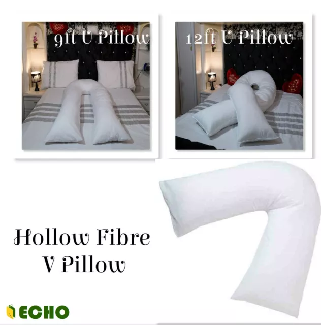 Virgin Hollow Fibre Filling 9ft 12ft U Pillow V-Pillow Maternity Nursing pillows