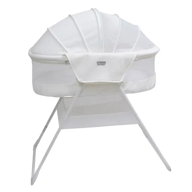 Valco Baby White Standing Rico Bassinet Fully Enclosed for Baby/Infant/Newborn 2