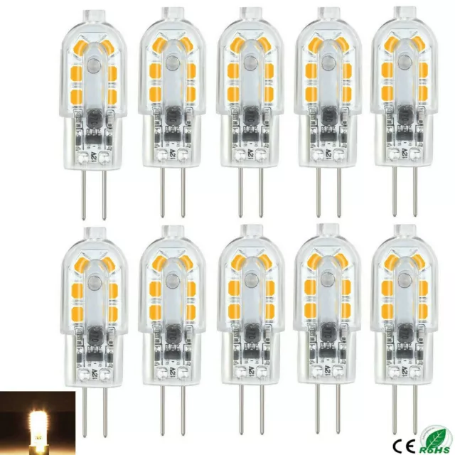 10X G4 LED 6W 12V Warmweiß Lampe Birne Halogenlampe Stiftsockel Leuchtmittel DE