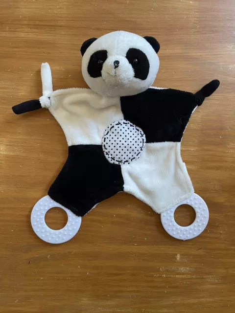 0/DOUDOU PLAT DENTITION panda noir et blanc *Zooparc Beauval EUR