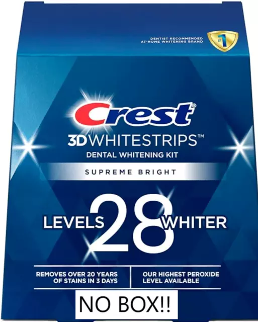 Crest 3D White No-Slip Professional Effects Whitestrips Teeth Whitening 8 Strips