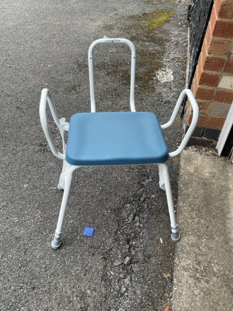 Aidapt Astral Perching Stool - White/Blue (VG865)