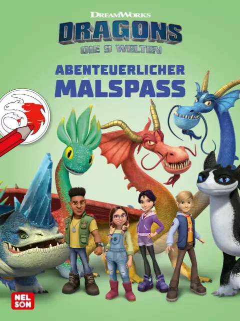 Dragons - Die neun Welten: Abenteuerlicher Malspaß | Taschenbuch | 64 S. | 2024