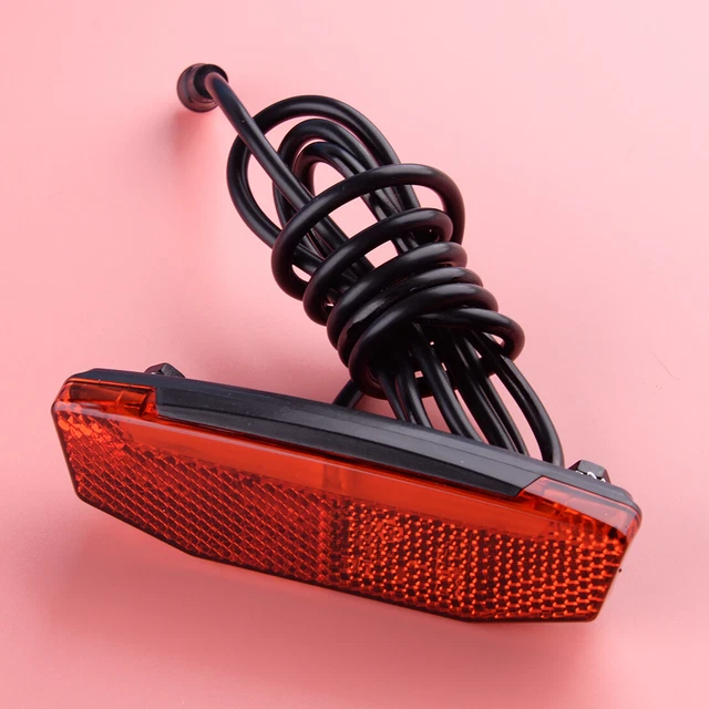 Rear Tail Light LED Warning Lamp Fit For 24V 36V 48V Electric Bicycle E-bike