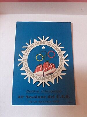 $C La DOMPE' ai VII Giochi Olimpici Invernali di Cortina-Servizi medicinali 1956 