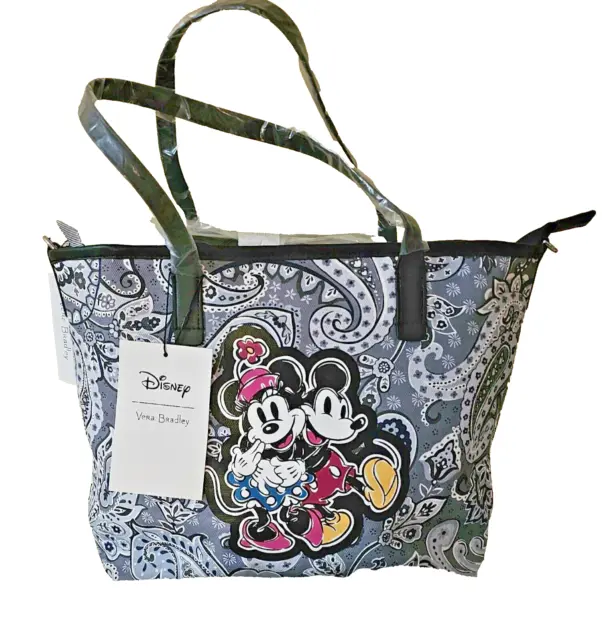 VERA BRADLEY DISNEY Small Every Day Tote - Mickey Mouse Piccadilly Paisley  $125.00 - PicClick