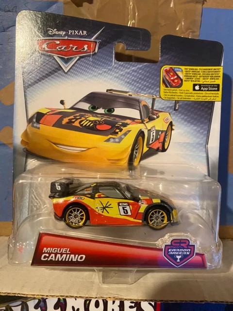 DISNEY PIXAR CARS Carbon Miguel Camino Carbon Racers Mattel 1.55 Scale ...