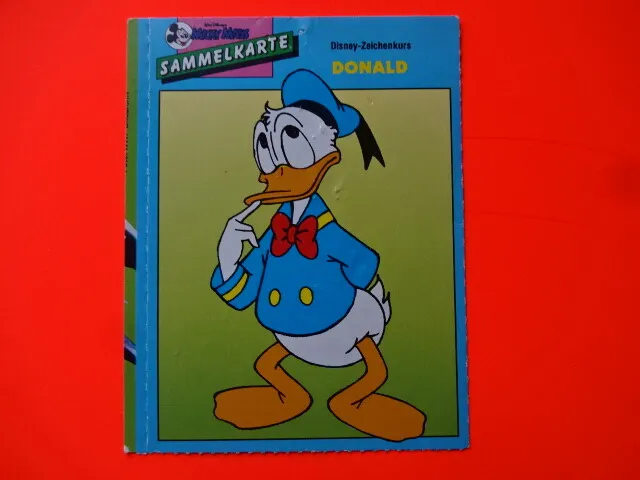 70er Jahre " Sammelkarte " Micky Maus - Donald