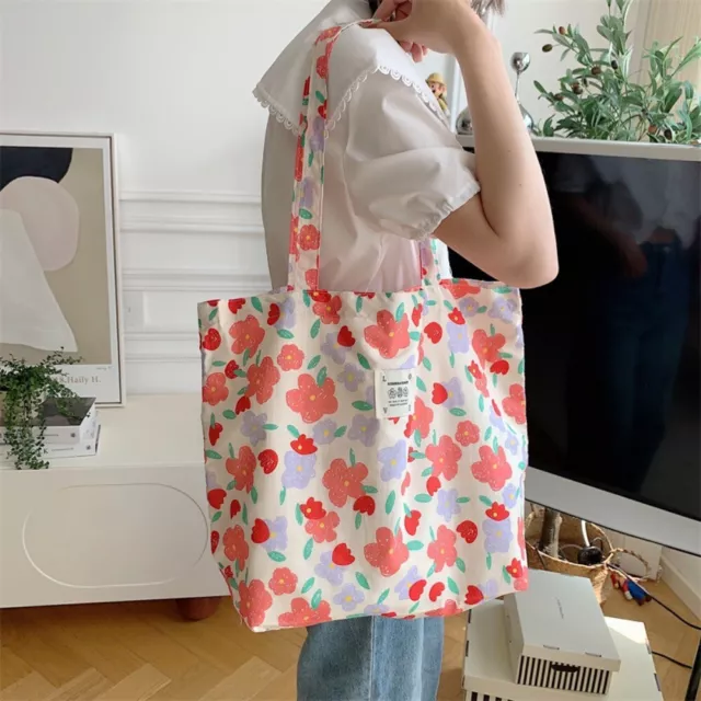 Handbags Shoulder Bag Cotton Fabric Shopping Bags New Style Book Bag  Girl