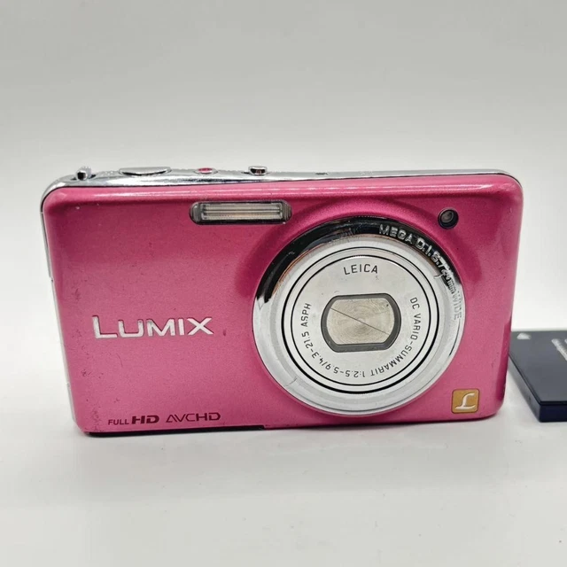 PANASONIC LUMIX DMC-FX37 Pink Compact Camera with Box
