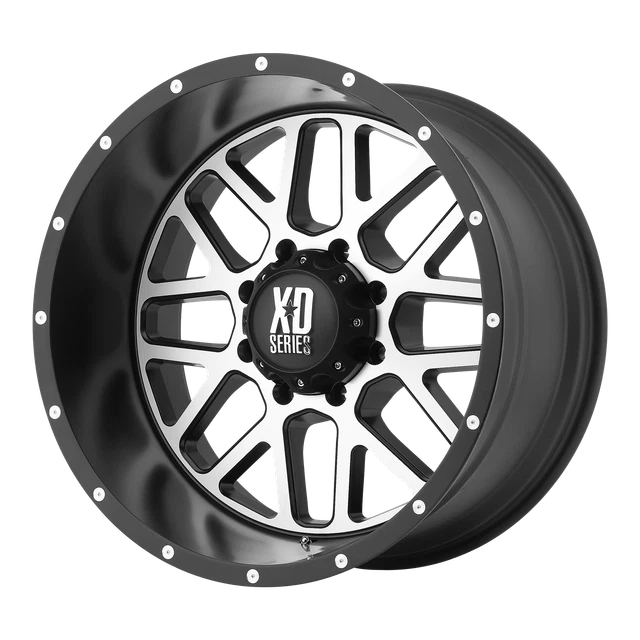 1 New 22X12 KMC XD Grenade Black Wheel 6X139.7 6-139.7 22-12 XD82022268544N