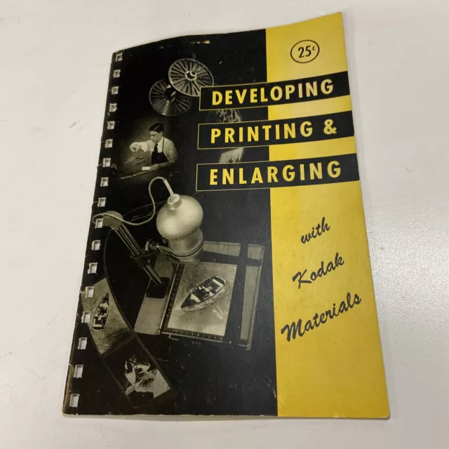 Developing Printing Enlarging Kodak Publication 1947 Vintage Punched Notebook