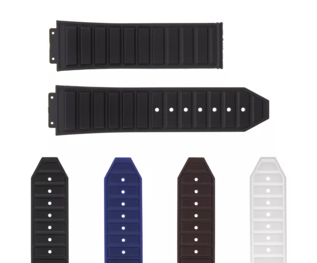 24-28Mm Rubber Strap Band For H Hublot 44-45-48Mm Big Bang King Power F1 Fusion