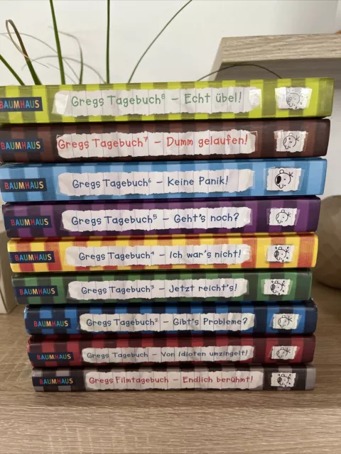 Gregs Tagebuch Sammlung mit 9 Büchern, Band 1-8 + Gregs Filmtagebuch