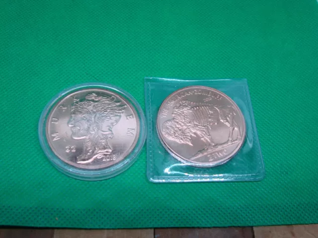 1 Oz .999 Fine Copper American Buffalo + Murk Diem Coins Zombucks Zombie !