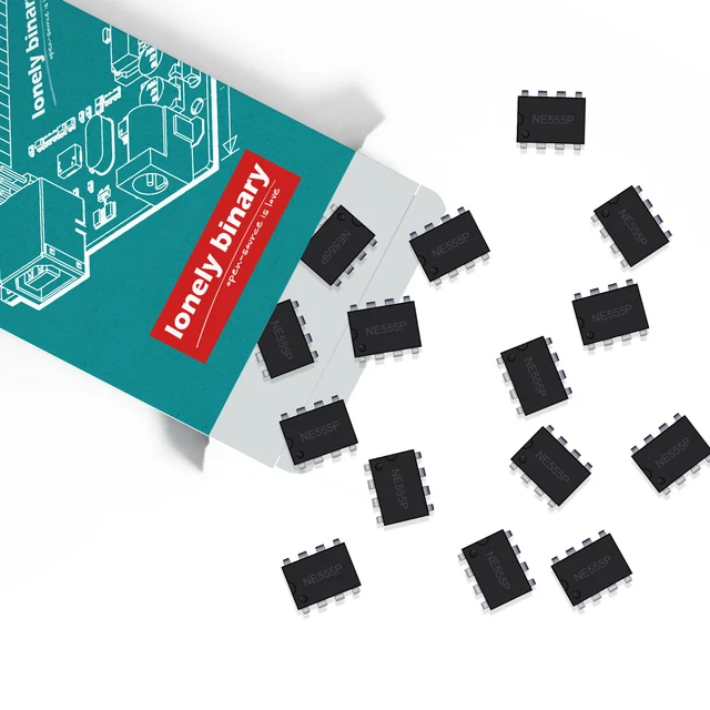 50 X NE555 NE555P Timer IC Texas Instruments 8-DIP ARDUINO ESP32 ...