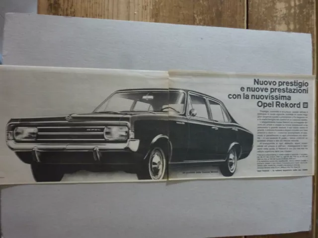 # Advertising Pubblicita' Opel Rekord Nuovo Prestigio - 1966