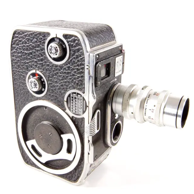 ✅ Paillard Bolex B8 Variable Speed 8mm Movie Camera With 36mm Telephoto Lens