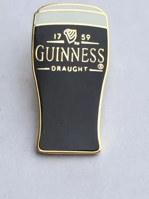 GUINNESS Pint Enamel Pin Badge Brand New