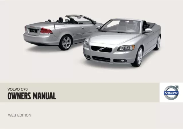 Volvo C70 Owners Manual Handbook Guide New Print Free Postage 3