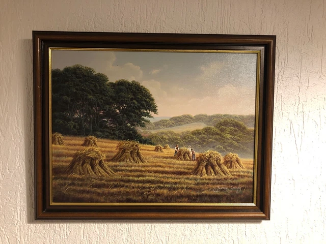 TERENCE GRUNDY - PEINTURE DE PAYSAGE Très Rare Et  Rechercher Peinture Très Fine