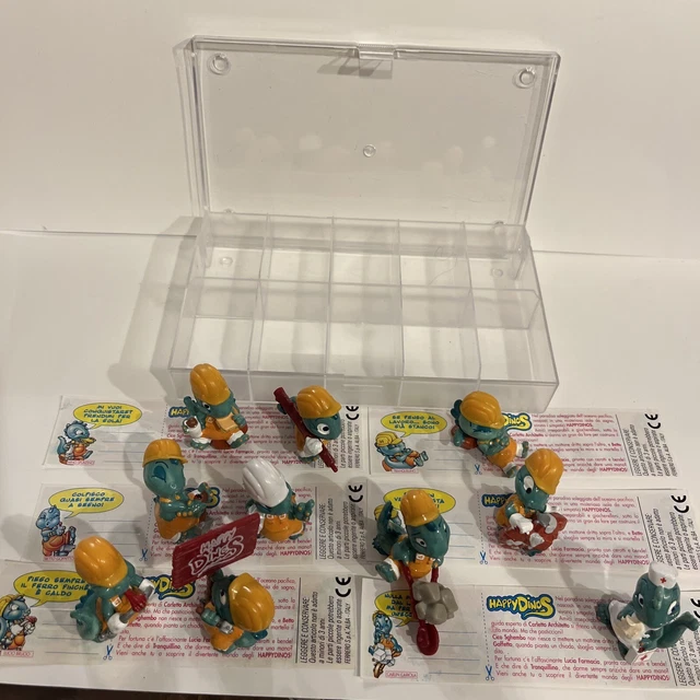 Série Complète Kinder Sorpresine Dapsy Dinosaures & Travail + Carte (D) Rare - Neuve, Fabriqué En Allemagne