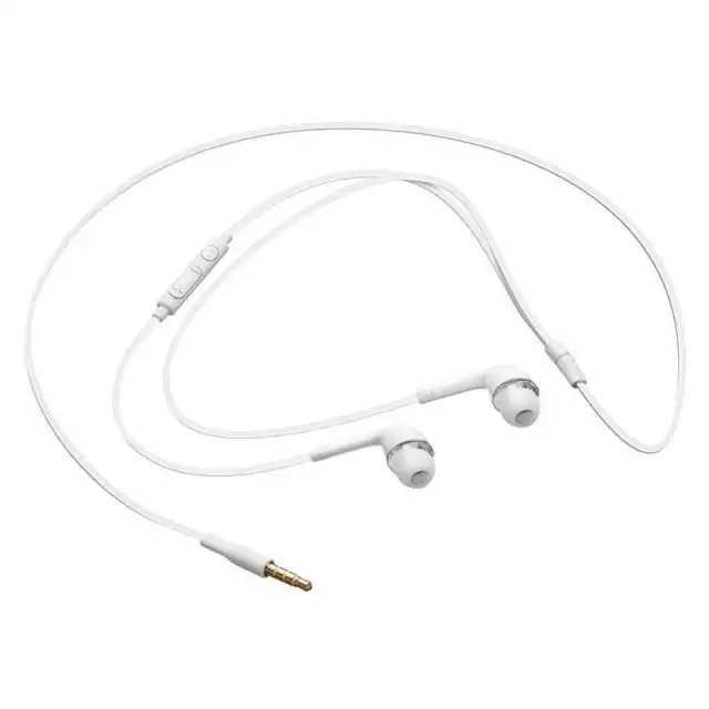 Auriculares Cascos Blancos con Micrófono para Smartphones, MP3 Conector Jack3.5