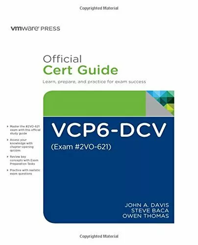 VCP6-DCV Official Cert Guide (Covering Exam #2VO-621) (Vmware... by Thomas, Owen