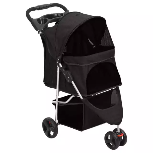 Cochecito para Perros Plegable Carrito Rodante para Mascotas Tela Oxford vidaXL