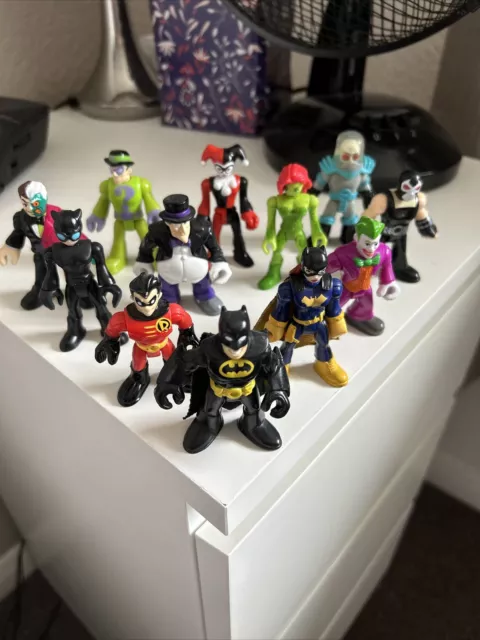 imaginext Batman Robin Batgirl Penguin Catwoman Joker Riddler Ivy Bane Harley +