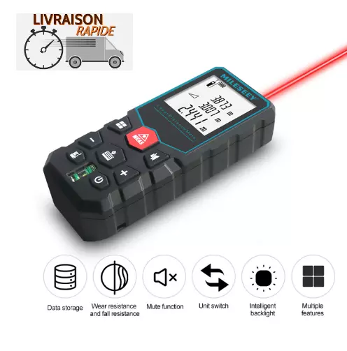 PARKSIDE® Détecteur Multifonction Télémètre Distance Laser Bricolage