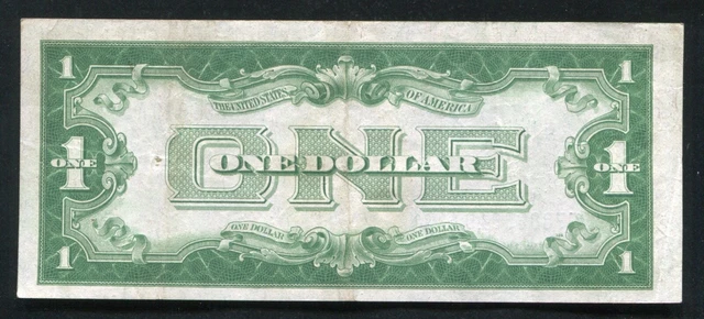 Fr. 1600 1928 $1 One Dollar “Funnyback” Silver Certificate Very Fine+ (B) 2