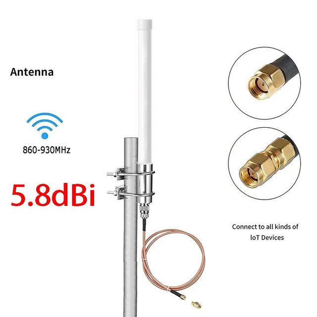 Longue portée 5 8 dBi pour antenne LoRa Omni pour hotspot hélium et nœuds IoT