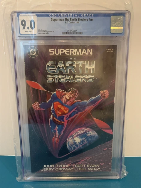 Superman: The Earth Stealers #CGC 9.0 1988, DC)