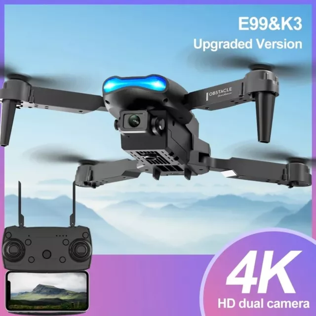 Drone avec double caméra 4K HD pour enfants et adultes – Drones qua