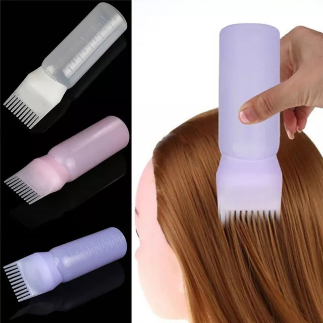 Dyeing Shampoo Bottle Oil Comb Hair Tools Hair Dye Applicator Brush Bottles Set 2