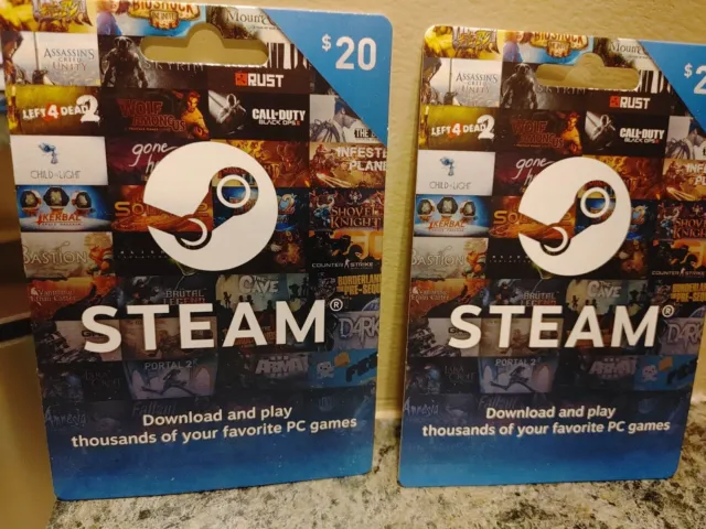 Two New $20 STEAM Gift Cards