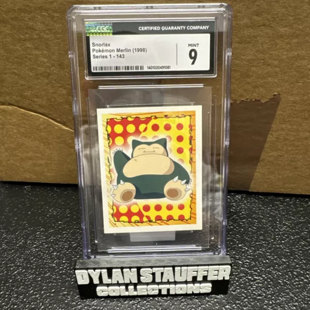 1999 Merlin Pokemon #143 Snorlax CGC 9