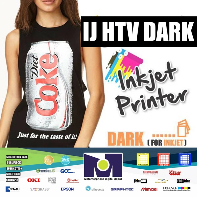 IJ HTV DARK Ink Jet Aqueous Printable Textile Vinyl PU 8 27 x 11 69 15 IJ HTV DARK Ink Jet Aqueous Printable Textile Vinyl PU 8 27 x 11 69 15