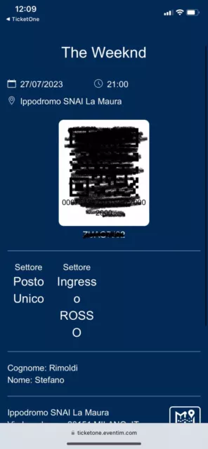 ticket concert the Weeknd - ippodromo s.siro Milano 