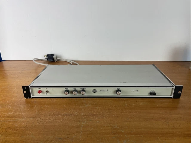 Vintage Lenco CCE-850 Color Encoder Tested Working Condition