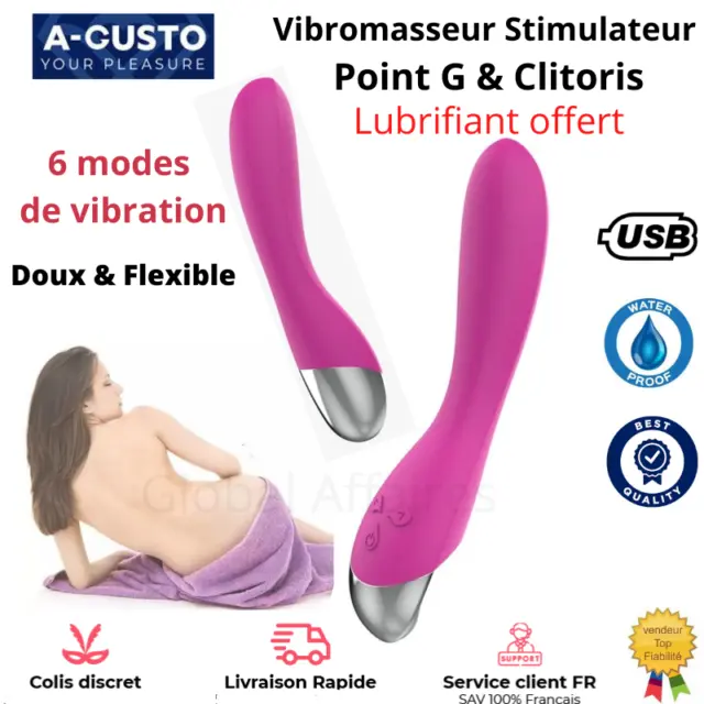 Vibromasseur Sextoy 21cm Réaliste Vibrant Point G Clitoris Femme Godemichet Gode