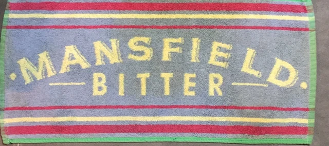 Vintage Beer Pub Towel Mansfield Bitter 18 in X 8.5 in DC7