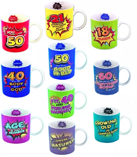 Text Theme Mug Coffee Cup Fun Birthday all Occasions Gift Boxer