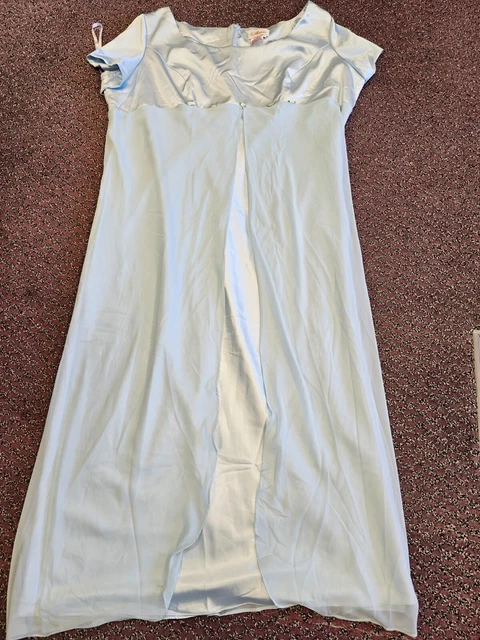 Abito damigella d'onore Milano taglia 7XL B8329 blu cielo