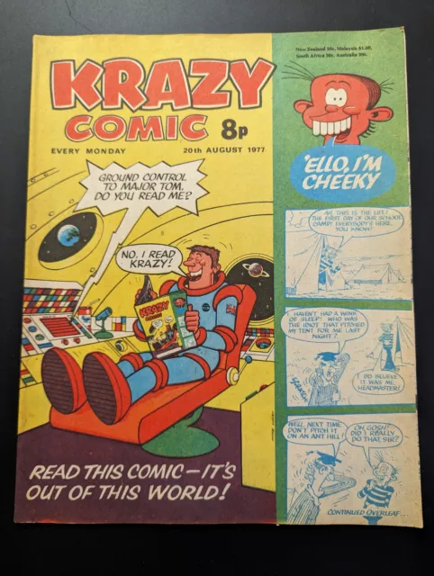 Krazy Comic 20th August 1977, FREE UK POSTAGE